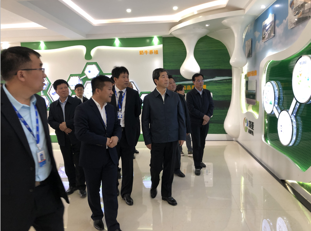 河南省委副書(shū)記、省長(zhǎng)陳潤(rùn)兒一行蒞臨 花花牛集團(tuán)魯山瑞亞牧業(yè)有限公司視察調(diào)研